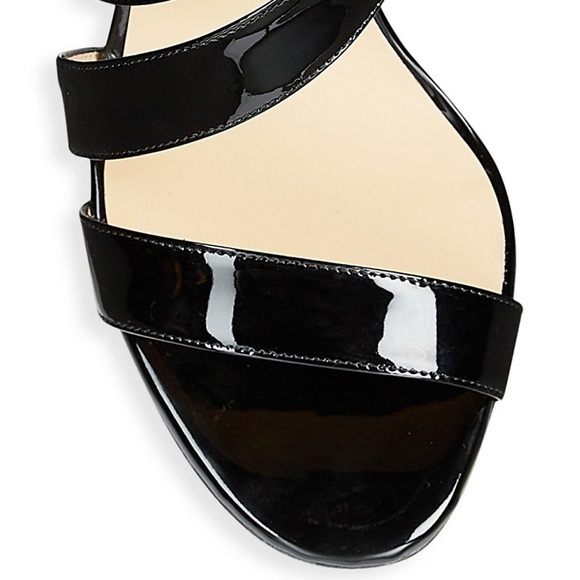 NEW Christian Louboutin World Copine 100 Patent Leather Pumps Slip On OpenToe 41 - Picture 9 of 10